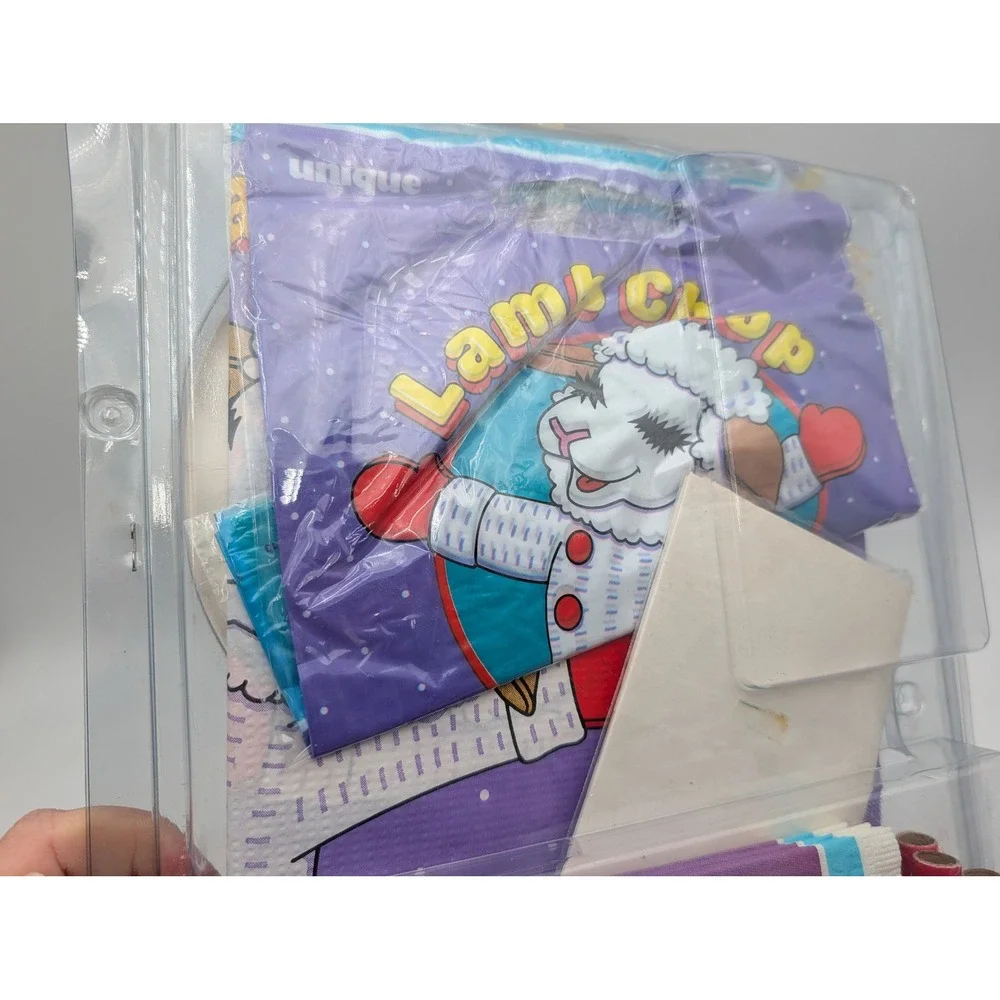 Unique Lamb Chop Party Set‎ Vintage 1993 Shari Lewis 8 Guest
